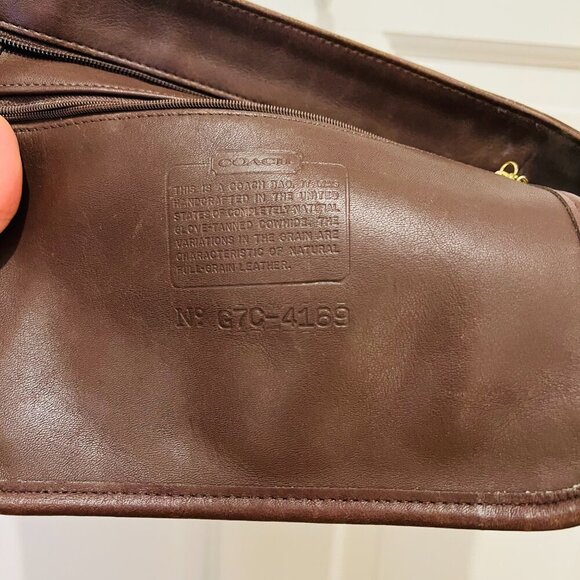 Vintage Coach Erickson Caramel Tan Bag -4169 MADE IN USA - Picture 5 of 16